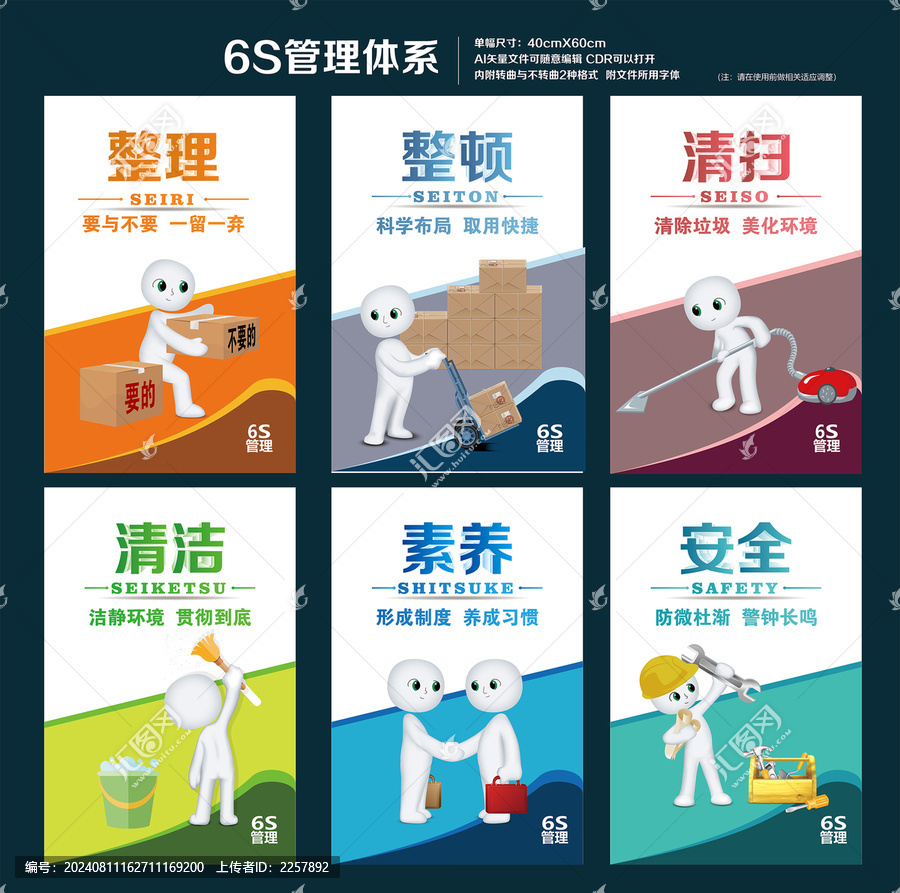 企業(yè)6S管理海報