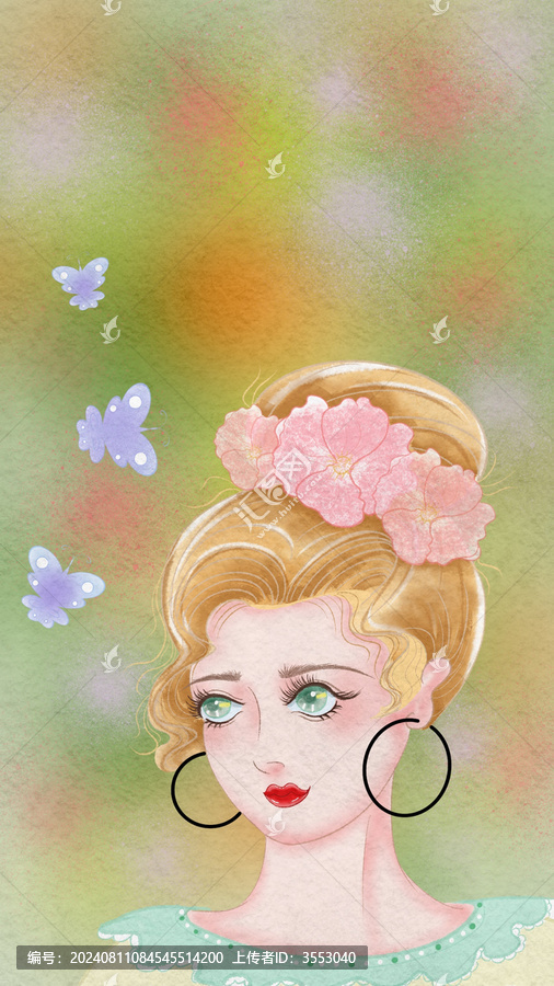帶花的女孩子