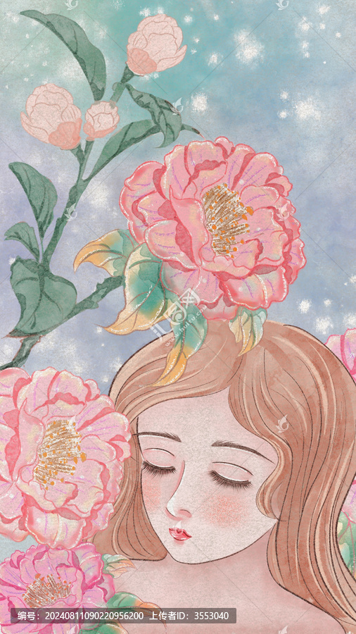 鮮花女人