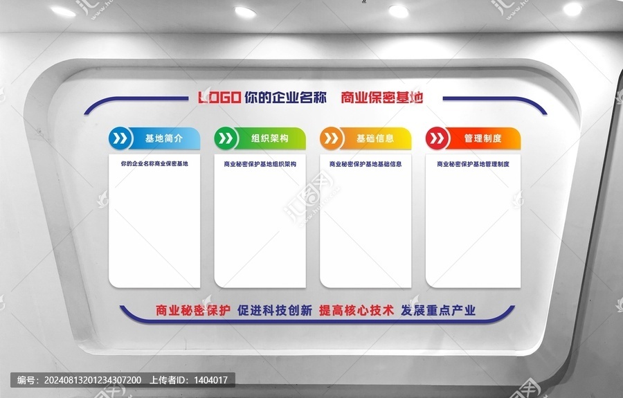 商業(yè)保密單位文化墻