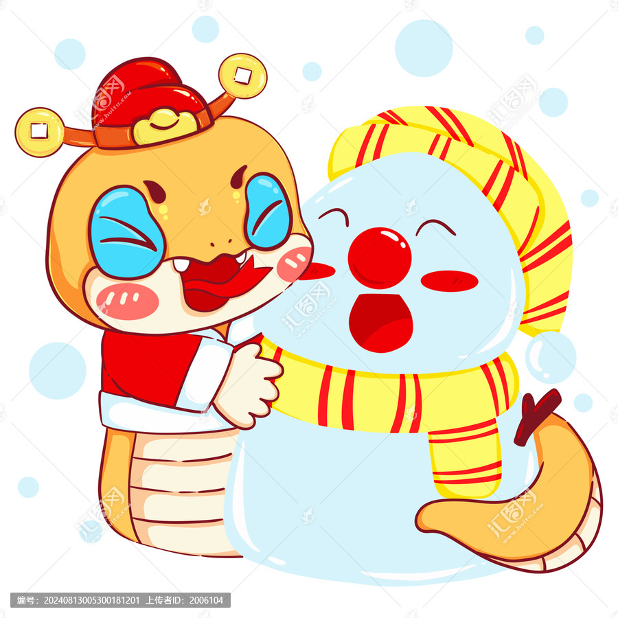 2025蛇年月歷十一月堆雪人