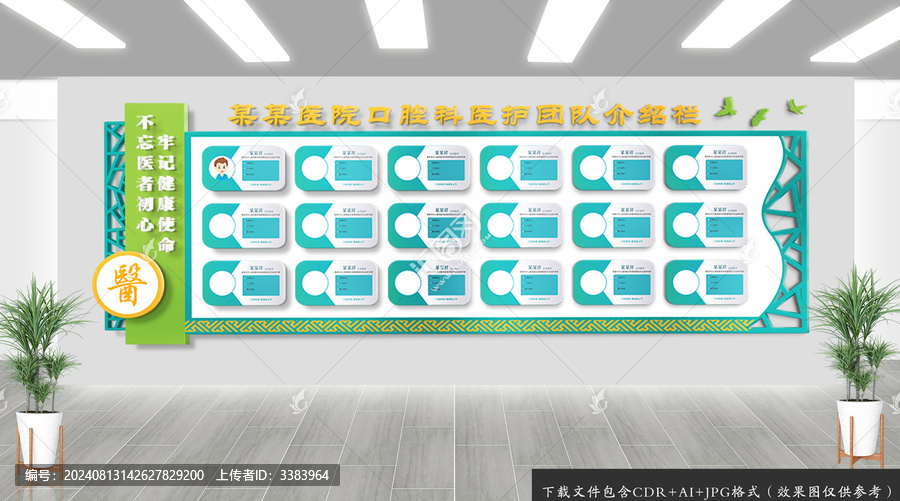 醫(yī)院醫(yī)護(hù)團(tuán)隊(duì)介紹宣傳欄