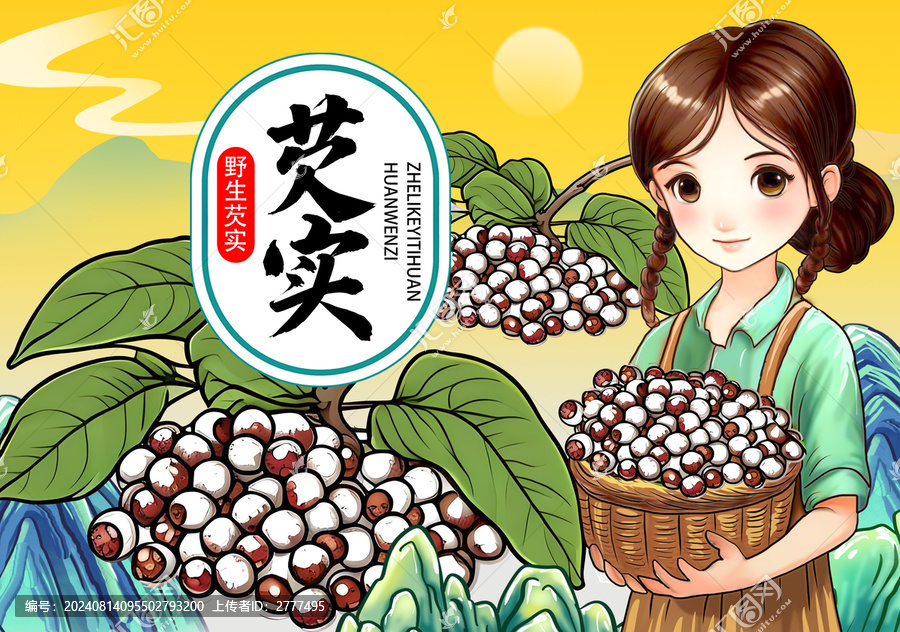 芡實(shí)插畫