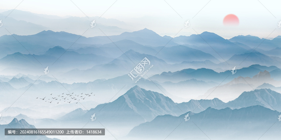 客廳玄關(guān)酒店山水裝飾畫