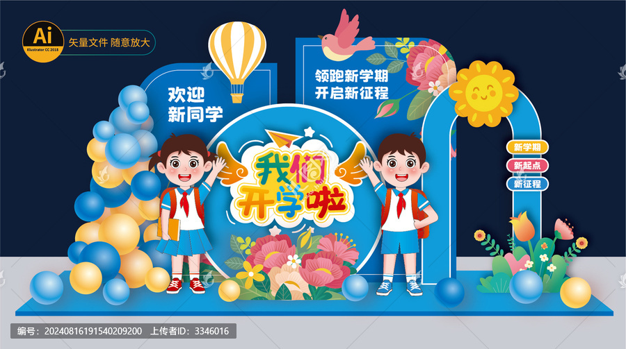 幼兒園開學美陳