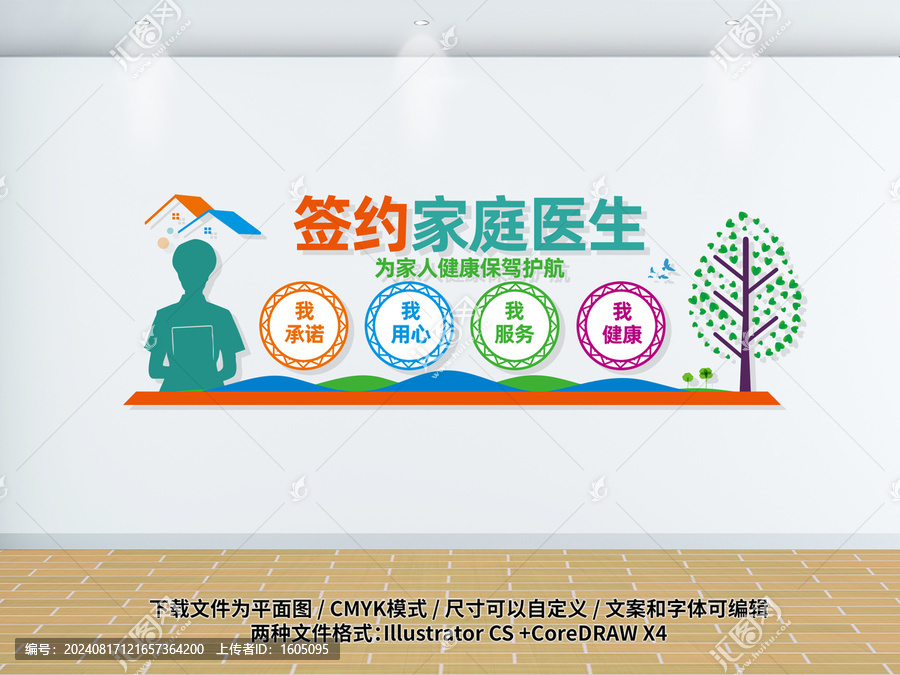 簽約家庭醫(yī)生服務(wù)文化墻