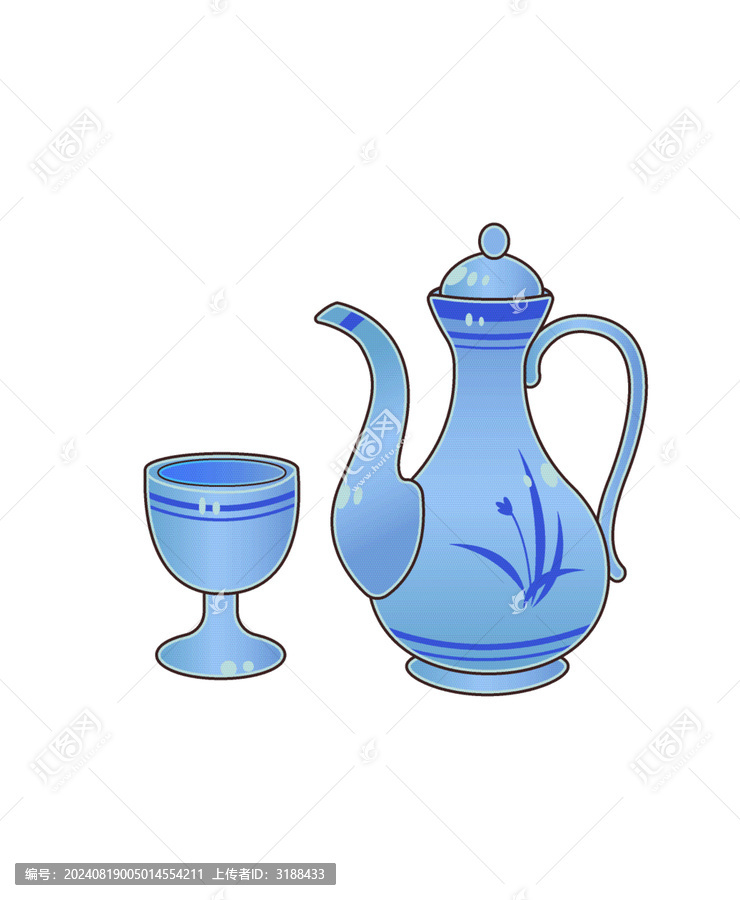 中式酒壺