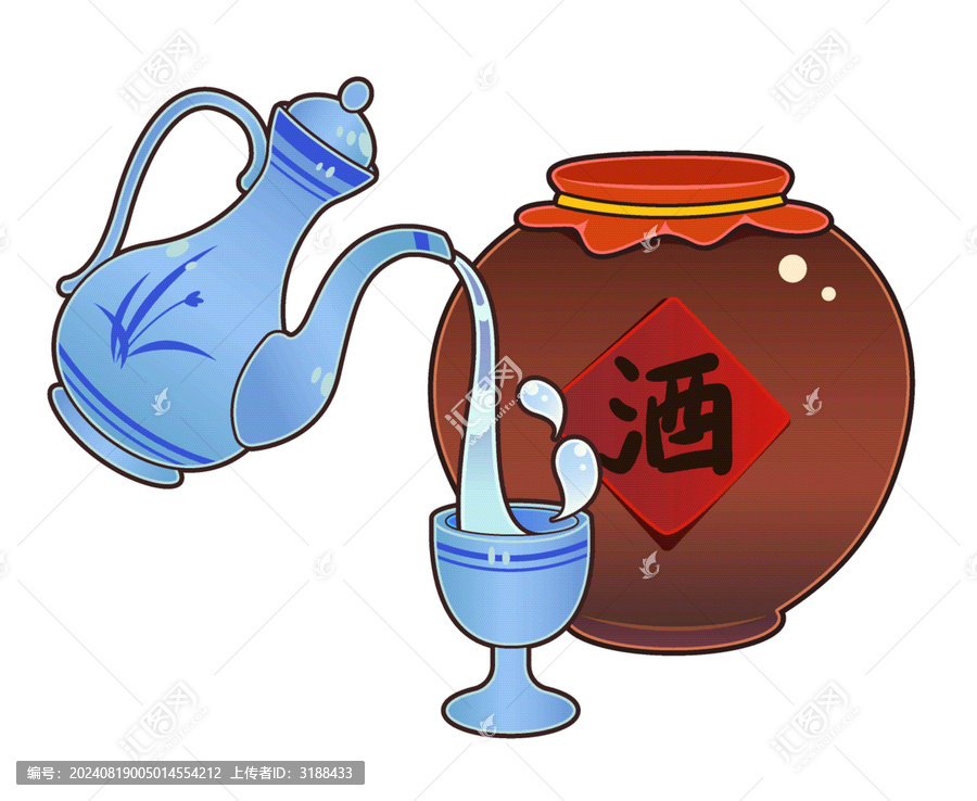 中式酒壺