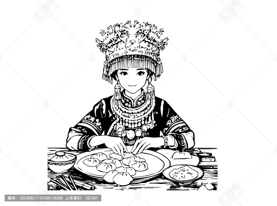包餃子的姑娘