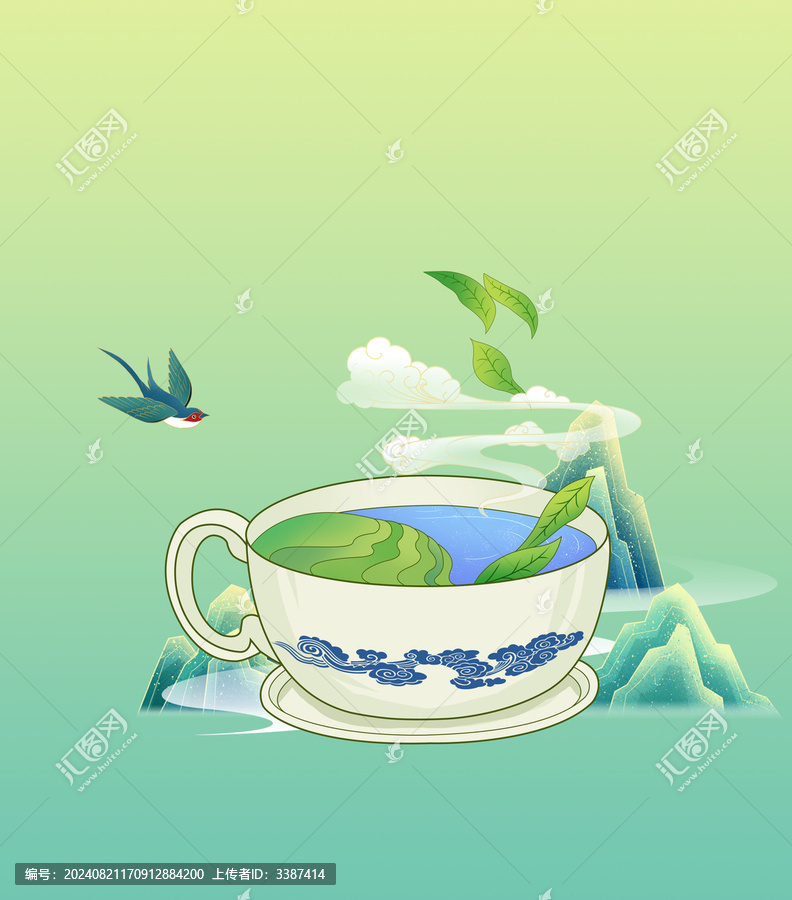 國(guó)風(fēng)創(chuàng)意茶杯