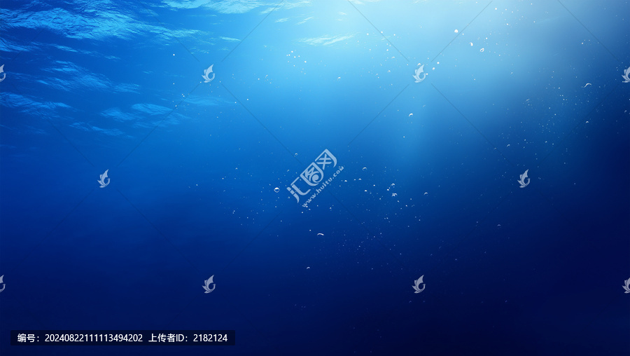 藍(lán)色海底光影背景