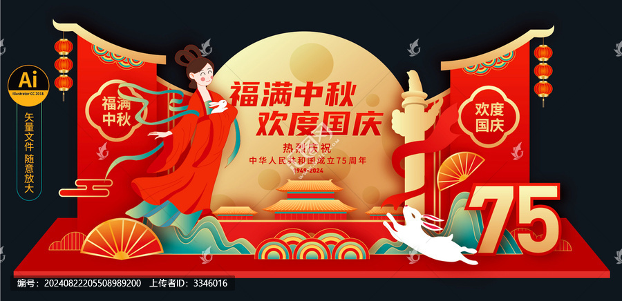 中秋國慶美陳