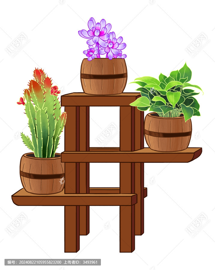花盆架盆栽仙人掌多肉綠蘿