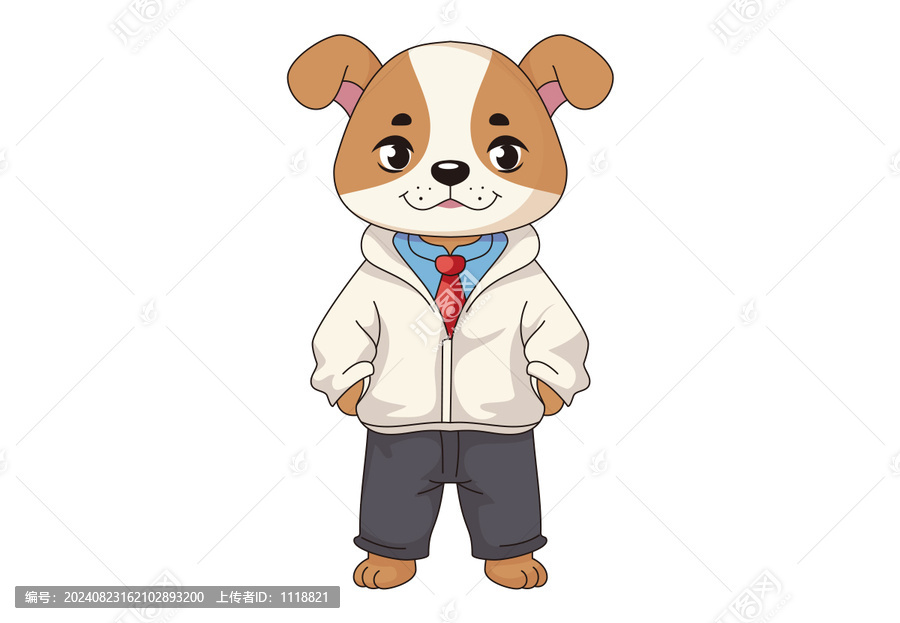 狗IP形象插畫狗卡通形象可愛