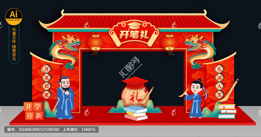 開筆禮美陳布置