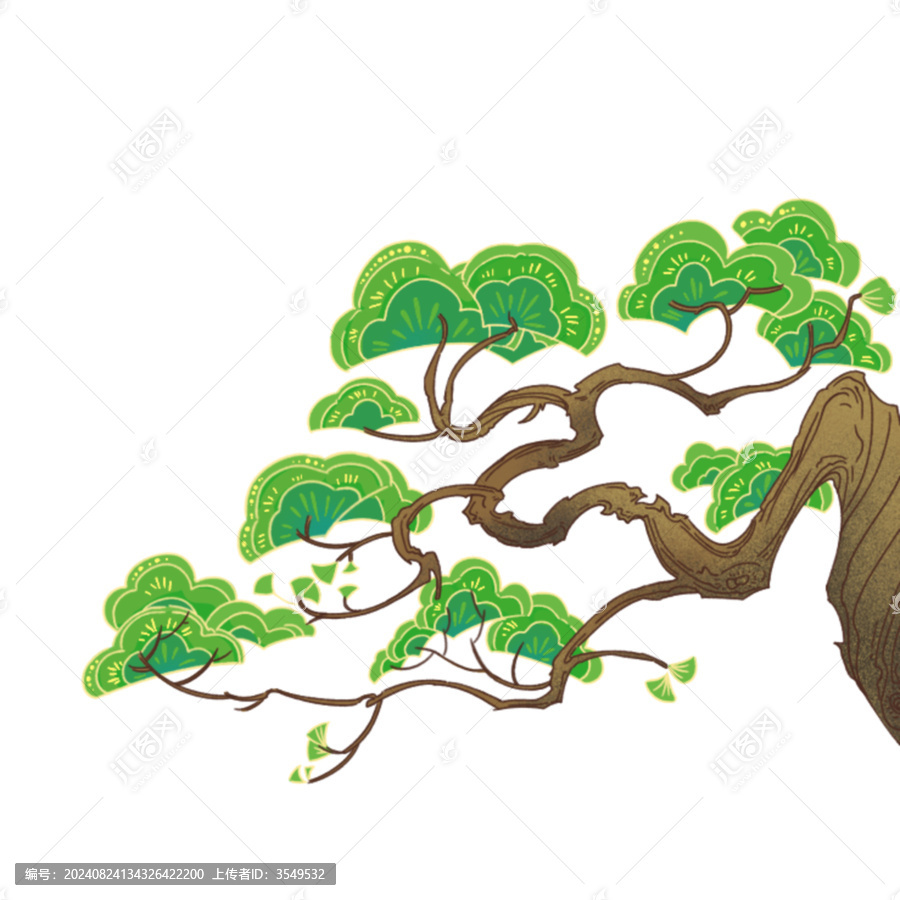 國(guó)風(fēng)松樹(shù)
