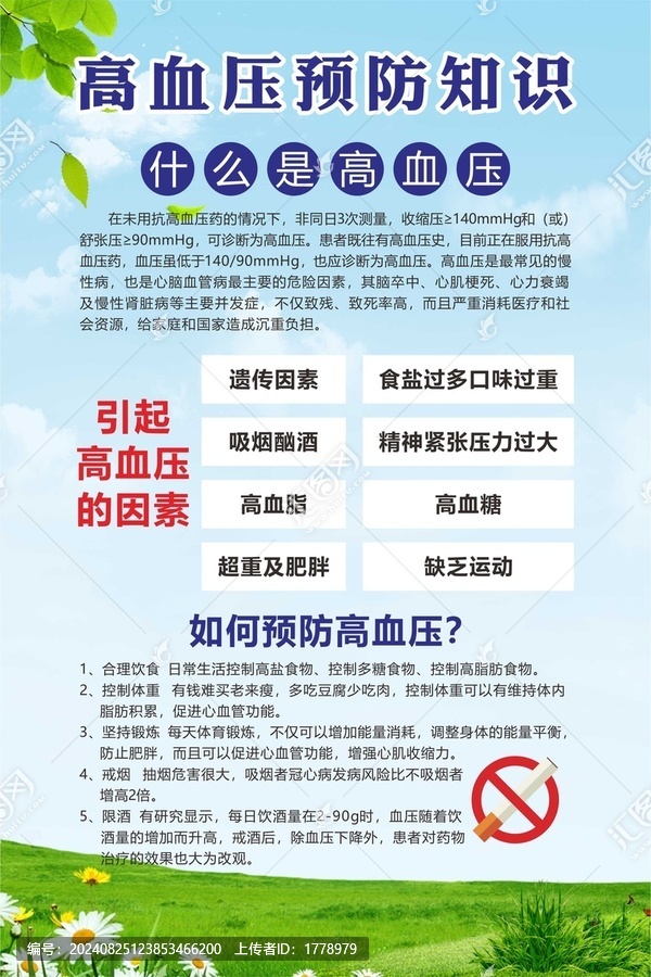 高血壓預(yù)防知識宣傳