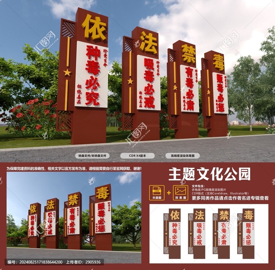 禁毒主題公園立牌