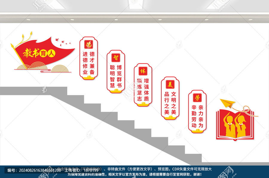 學(xué)校樓梯文化墻