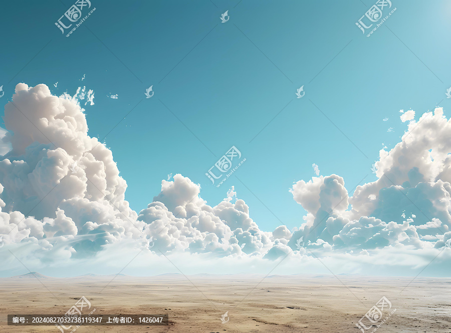 廣袤的沙漠和天空