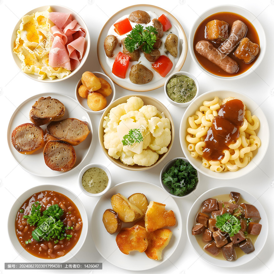 俯瞰美味佳肴