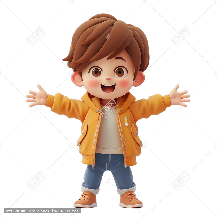 [免摳素材]可愛卡通男孩