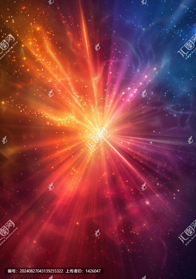 炫目的星系爆發(fā)