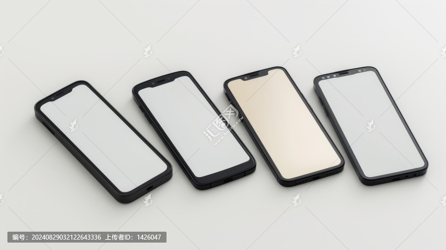 四款黑白智能手機