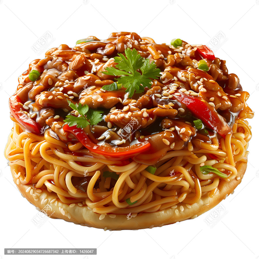 [免摳素材]雞肉芝麻面