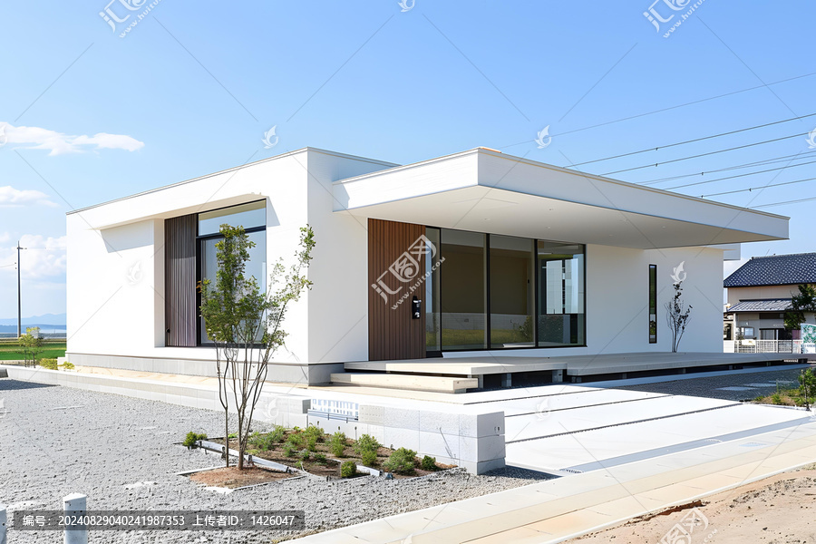 現(xiàn)代白色建筑外觀設(shè)計(jì)