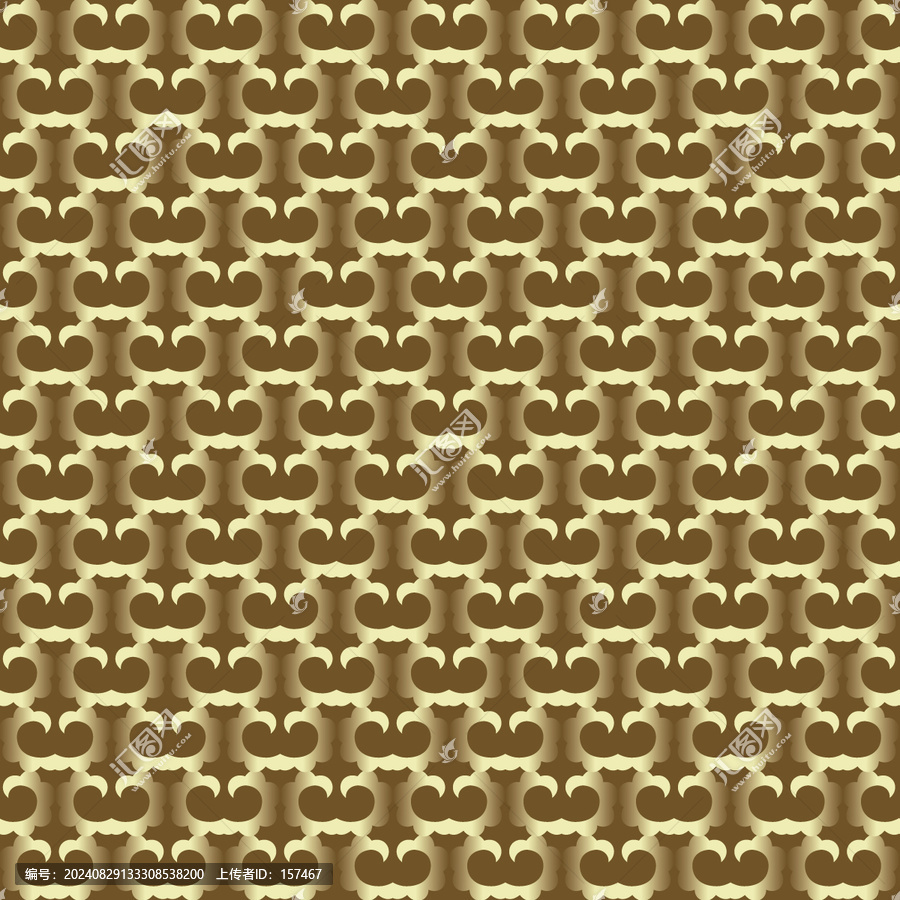 金色古典花紋背景圖案