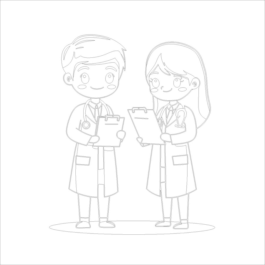 卡通醫(yī)生形象