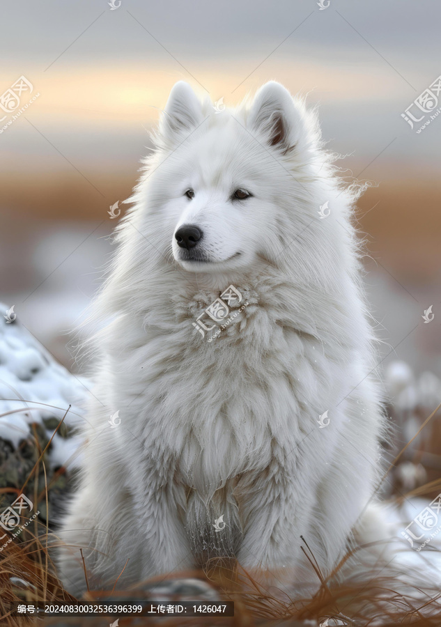 薩摩耶犬的AI圖片