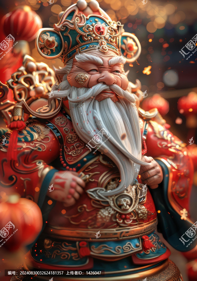 財(cái)神趙公明神像