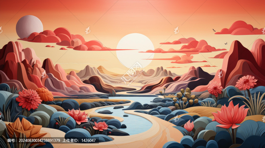 超現(xiàn)實(shí)主義山水畫
