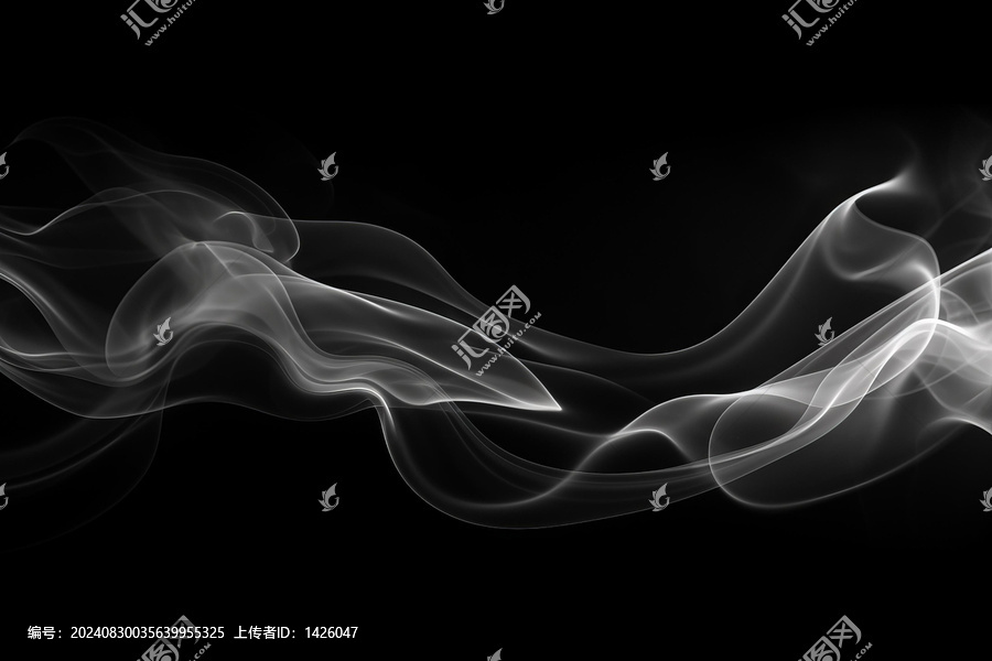 黑白相間的煙霧