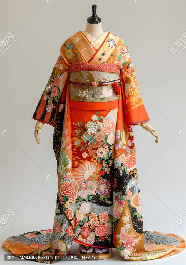 身穿日本傳統(tǒng)婚禮和服的女性