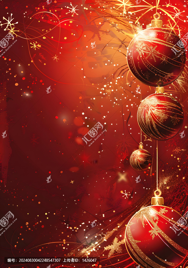 紅色圣誕節(jié)裝飾