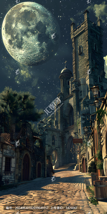 夢(mèng)幻小鎮(zhèn)的夜晚風(fēng)景