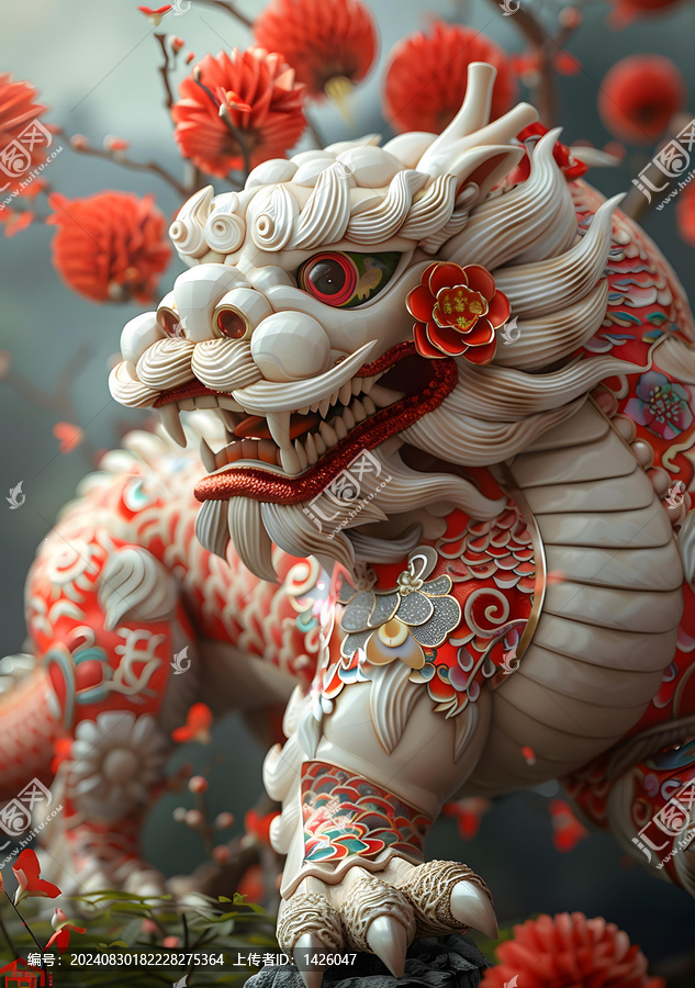 祥瑞麒麟的AI圖片