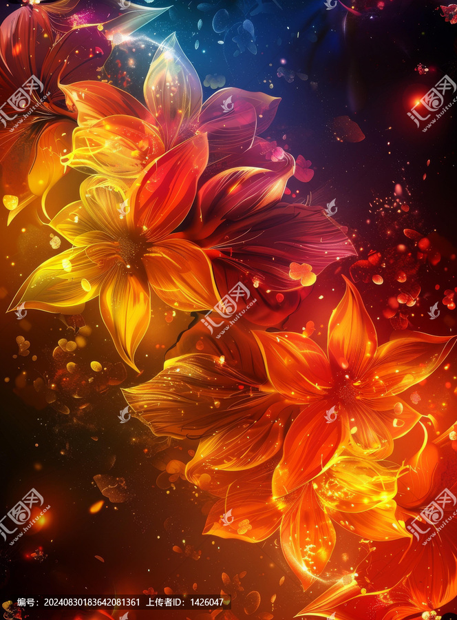 火焰般綻放的花朵