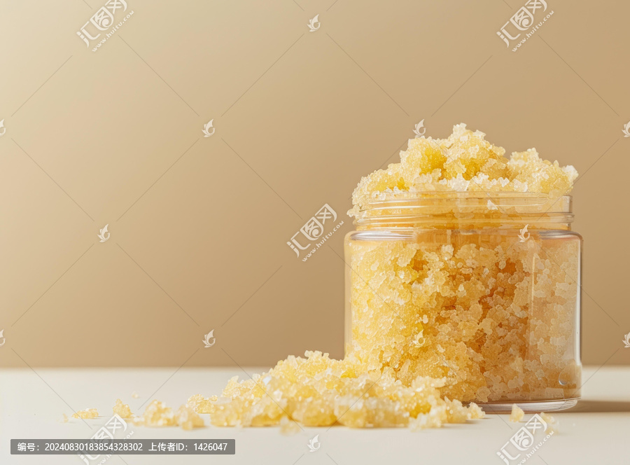 手工黃色糖磨砂膏