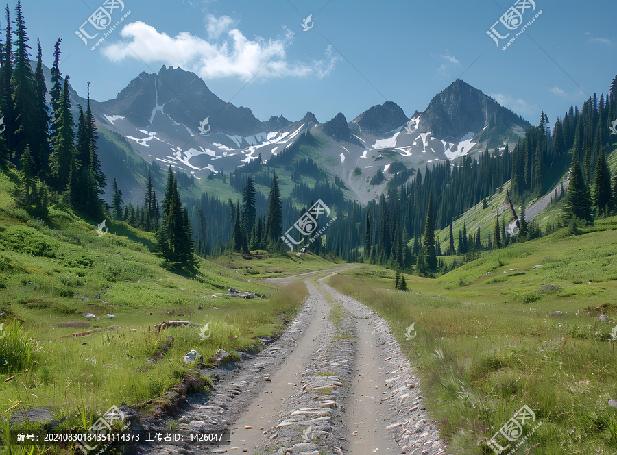 美國(guó)華盛頓州喀斯喀特山脈中心地帶的迷人高山盆地