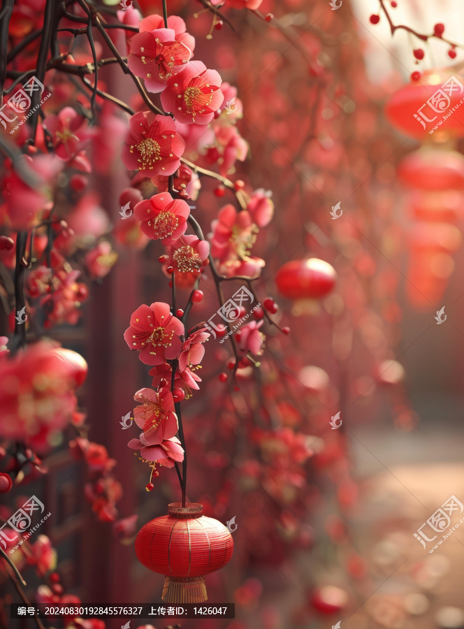 紅梅迎新春
