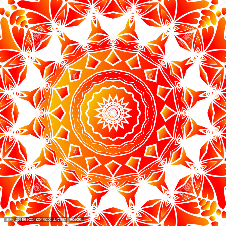 紅色印花圖案