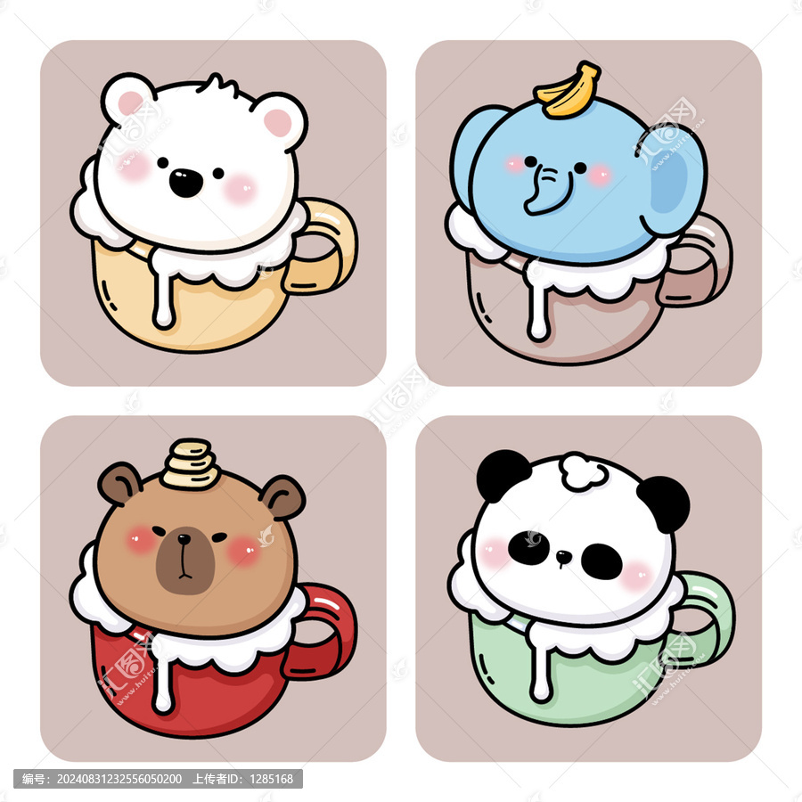 原創(chuàng)卡通動物插畫