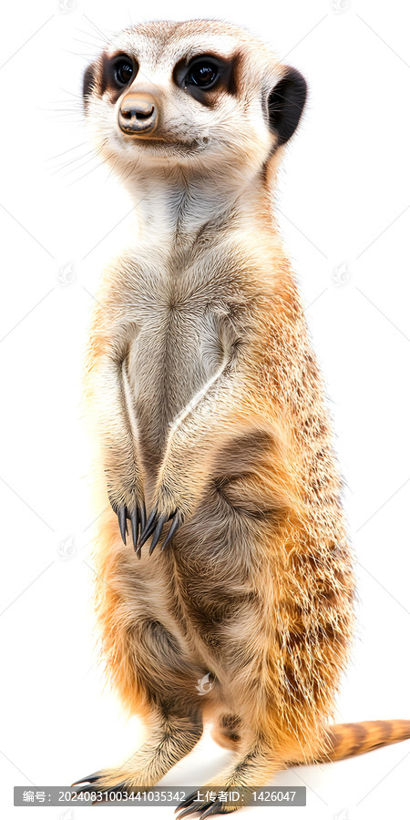 可愛的小動物:站立的狐獴