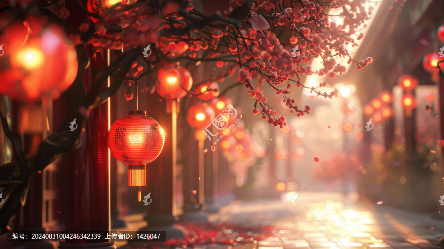 春節(jié)街頭盛景