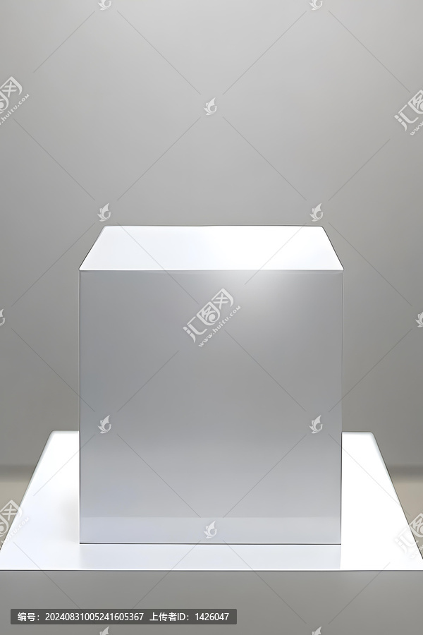 白色立方體展示臺(tái)產(chǎn)品展示背景