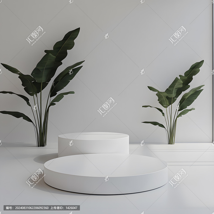 極簡(jiǎn)白底展示臺(tái)產(chǎn)品展示